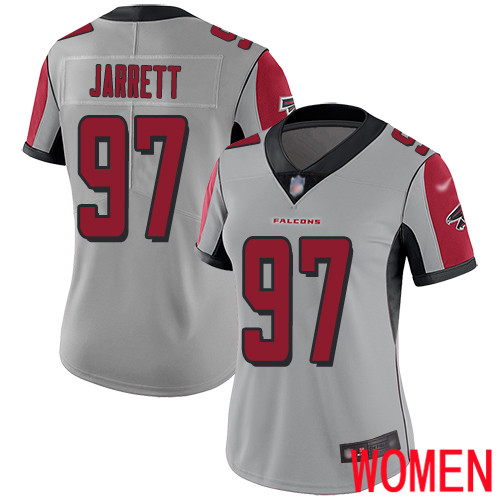 Atlanta Falcons Limited Silver Women Grady Jarrett Jersey NFL Football #97 Inverted Legend->women nfl jersey->Women Jersey